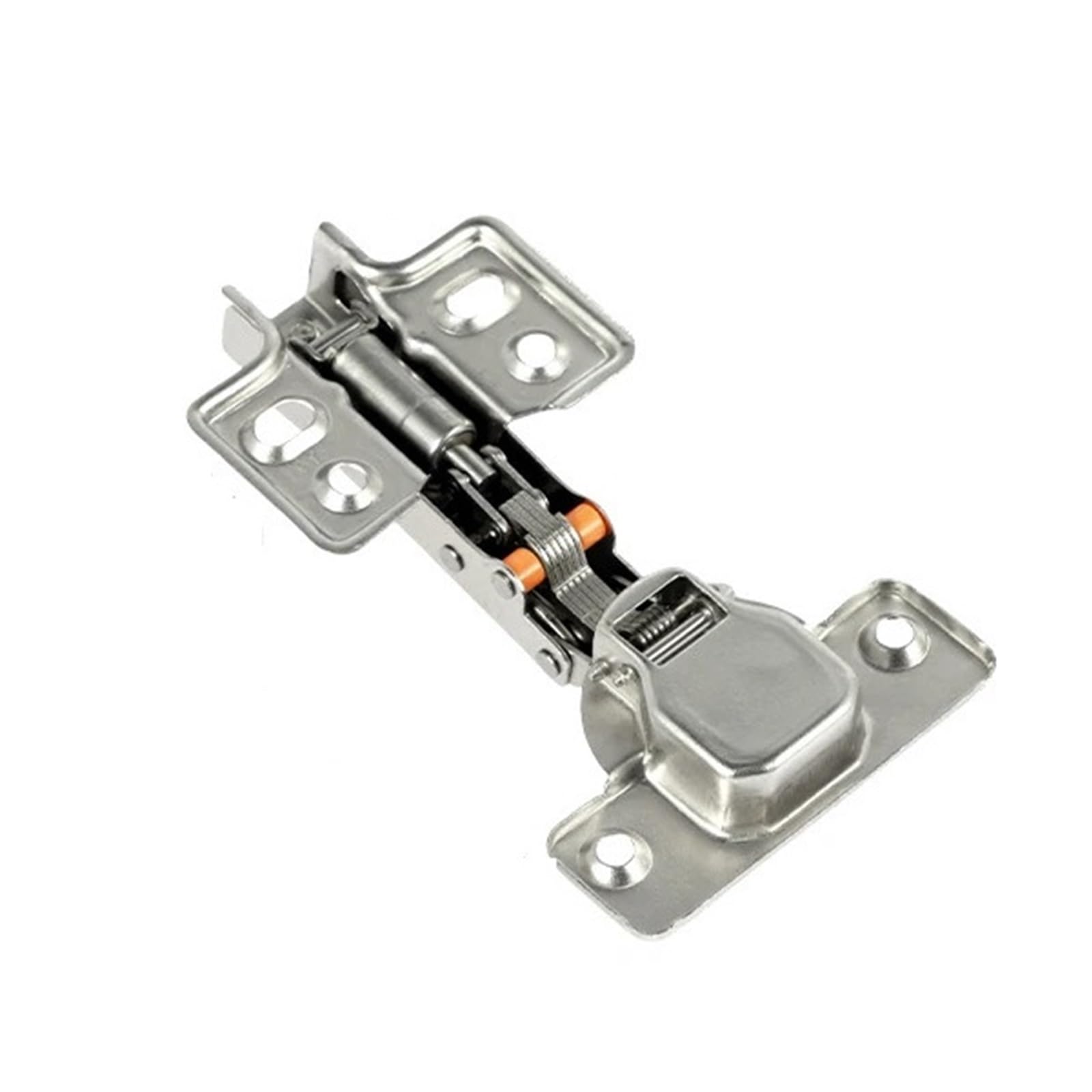10-20Pcs Stainless Steel Cabinet Hinges, Hydraulic Damper Buffer Soft Close for Wardrobe Doors, Concealed with Screws(8pcs)