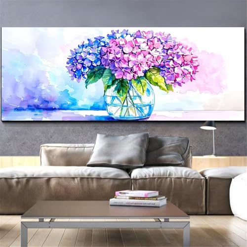 Diamond painting adulte pour décoration murale salon et broderie diamant fleur