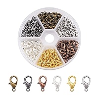 Mandala Crafts SS Fermoirs Mousquetons Pour La Fabrication De Bijoux – Kit De 100 Fermoirs Mousquetons En Acier Inoxydable – Fermoirs Mousquetons De