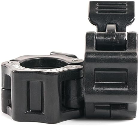 Lock-Jaw 1 Inch Barbell Collar Pair (Black)