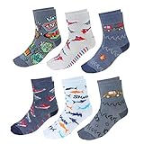 6er Pack Kindersocken mit Muster - für Babys, Kleinkinder, Schulkinder