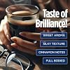 VitaCup Genius Instant Coffee Packets, Increase Energy & Focus, Keto Coffee, Serve Hot or Cold Brew, MCT Oil, Turmeric, B Vitamins, D3, Bold & Smooth,100% Arabica Coffee in Single Serve Sticks, 24 Ct
