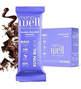 MenoWell Menopause Protein Bars for Women, Weight Management Support, Double Chocolate Brownie, 3...