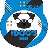 The Dog's Bed Orthopädisches Eck-Hundebett aus Memory-Schaum, Mittel, Schwarzes Plüsch, lindert Arthritis- und Hüftdysplasie-Schmerzen, Therapeutisch und Unterstützend, Tierärztlich Geprüft
