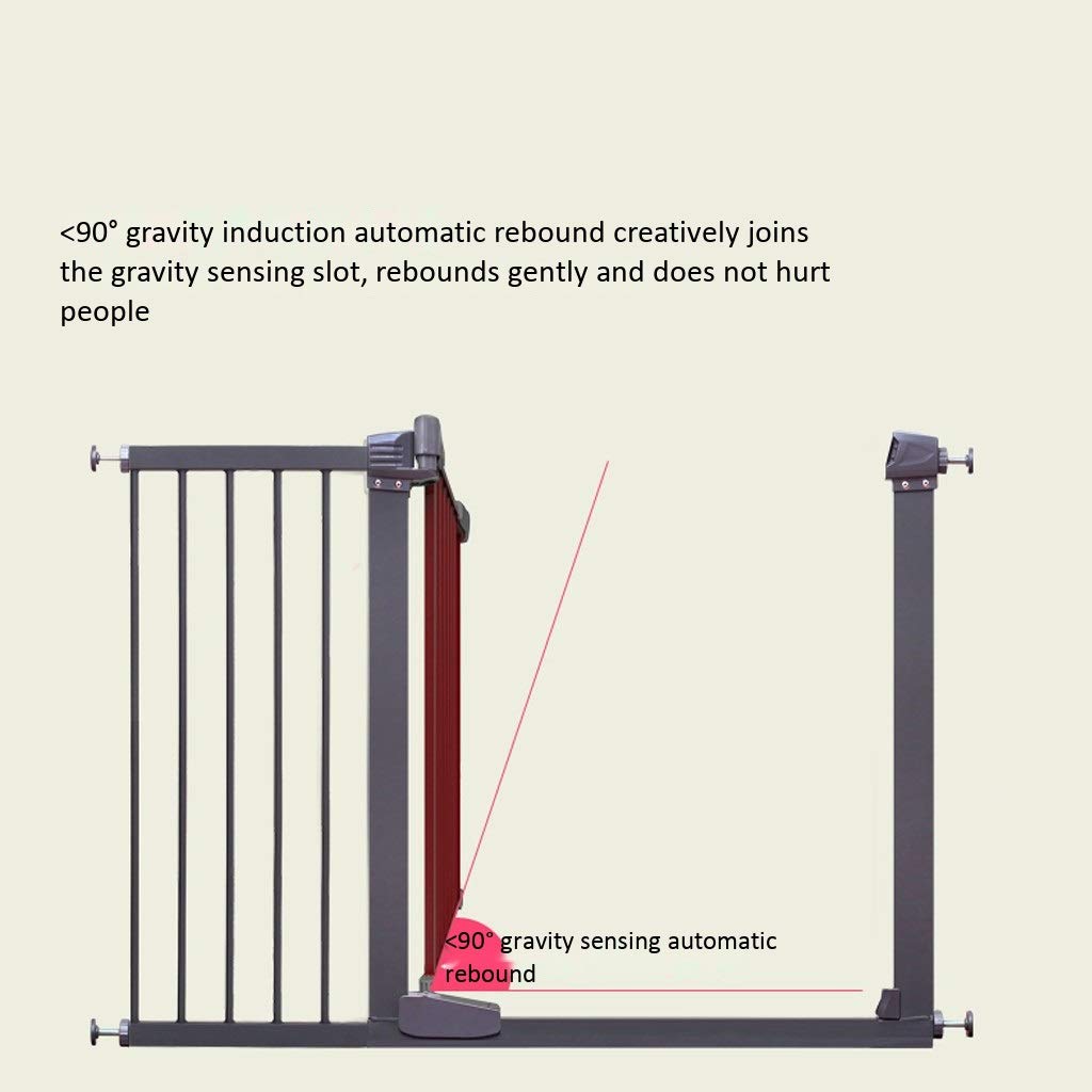 Generic Pet Petpens Safety Bramy Niemowląt Brama Bezpieczeństwa Metalowa, Auto Bezpieczeństwo Brama Brama, Bardzo Wysoka I Szeroka Brama Dziecięca Dla Domu, Schodów, Drzwiami Schodami/123-127Cm