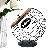 Pavsicgn Halter Für Kaffeekapseln,Große Kapazität mit Deckel Organizer | Mit Deckel Und Kaffeekorb | Für Die Küche, Das Zuhause, Die Theke, Das Wohnzimmer, Party