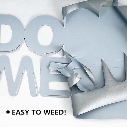 Miniatura 3 de FUNKAKA Vinilo de transferencia de calor de 12 pulgadas x 5 pies, vinilo 3D para camisetas, vinilo HTV plateado de poliuretano compatible con todas