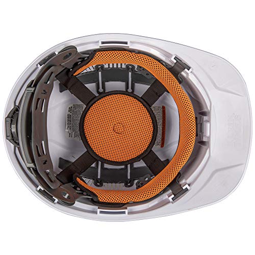 Klein Tools Hard Hat, Vented, Full Brim With Headlamp & Khhtoppad Hard Hat Pad, Replaceable Machine Washable Top Pad For Klein Tools Hard Hat Suspension System, 3-Pack #TOP5