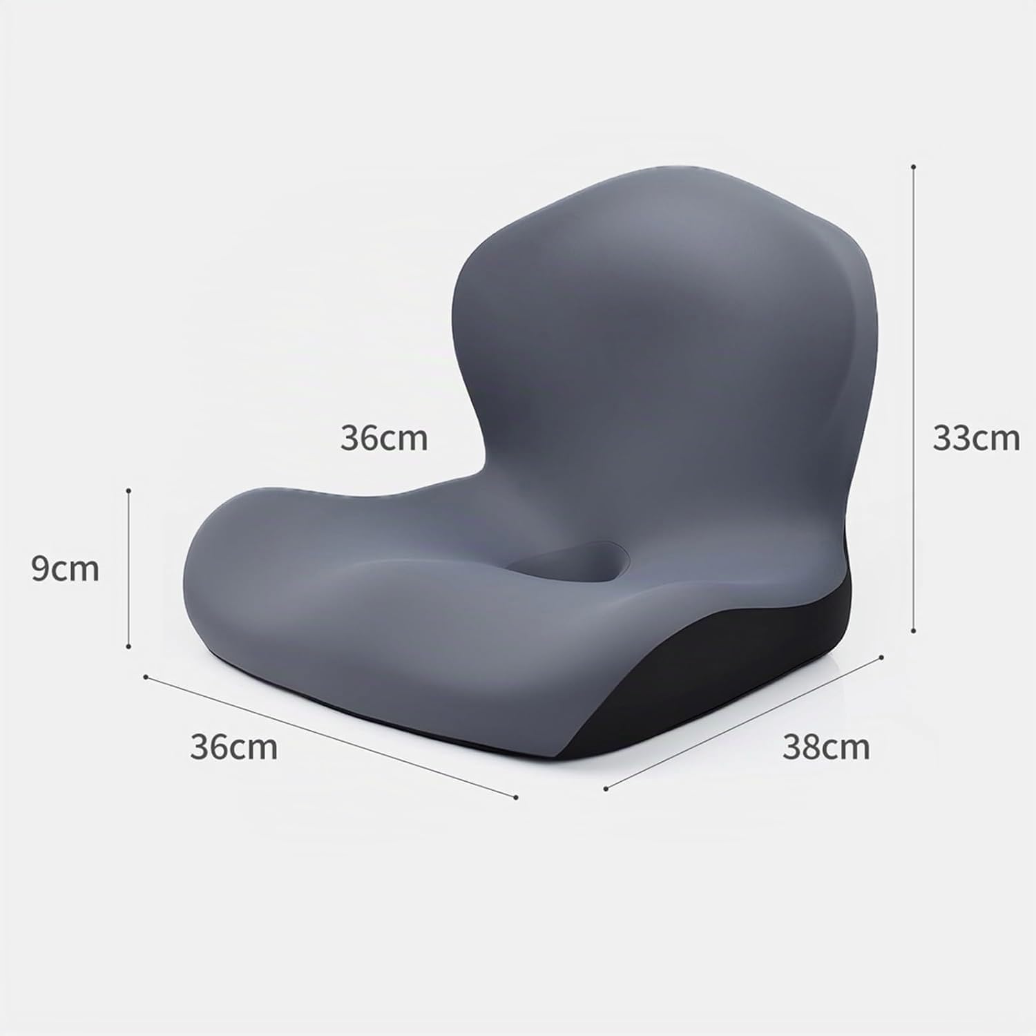 Coussin D'assise Orthopédique avec Soutien Lombaire,Coussin Ergonomique de Siège en Mousse Mémoire de Forme de L pour la Maison,la Voiture,Les Fauteuils Roulants et Les