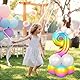 OFFCUP Zahlen Luftballon Jelly, Folienballon Zahl 12, 40 Zoll Helium Ballons Geburtstagsdeko Mädchen Junge Kindergeburtstag Party Deko Ballon Zahl Deko zum Geburtstag Silvester Neujahr
