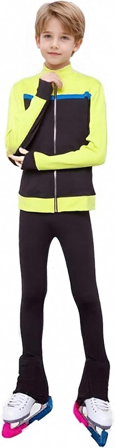 LIUHUO Men's Skating Suit Set Four Colors Figure Skating Fleece Jacket