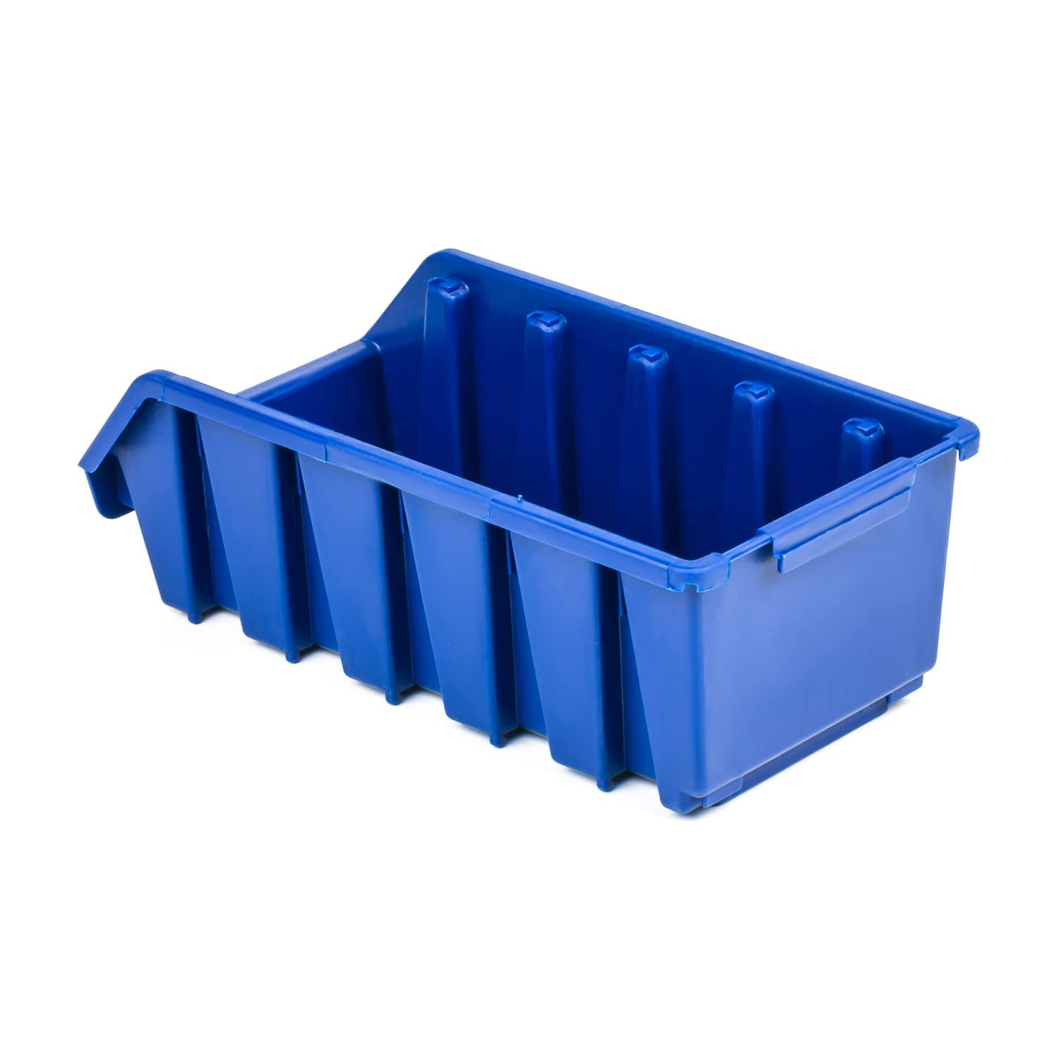 botle 50 cajas clasificadoras para taller, apilables, caja de almacenamiento, caja azul, 21,5 x 11,5 x 7,5 cm, caja clasificadora de plástico