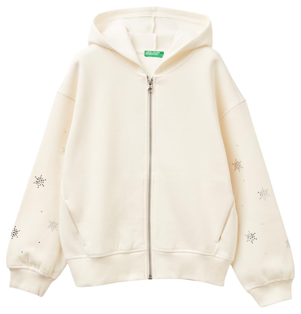 Giacca C/CAPP pull blanc Benetton idéal pour l'école - 4