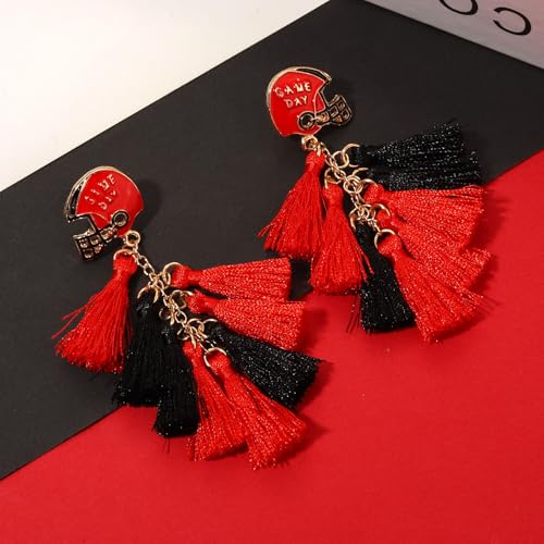 4th of July Earrings for Women Red White Blue Sequin Tassel Earrings American Flag Earrings Crystal Patriotic arrings Forth of July Outfits Accessories Party Favors Gifts3