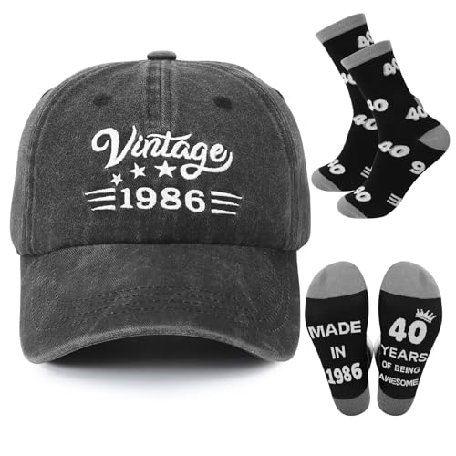 Gorra de béisbol para fiestas de 40 aniversario y paseos informales con amigos