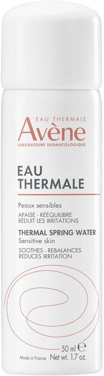 AVENE - Thermal Spring Water Spray - Refreshes, Calms and Softens the Skin - Reduces Irritation - For the Whole Family - Soothing Face Mist for Sensitive Skin - 50 ml