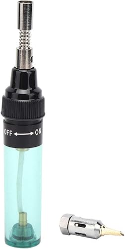 Soldador de gas, hierro de soldadura de gas en forma de pluma de gas antorcha de gas de ahorro de mano de obra mango ergonómico en plástico y hierro