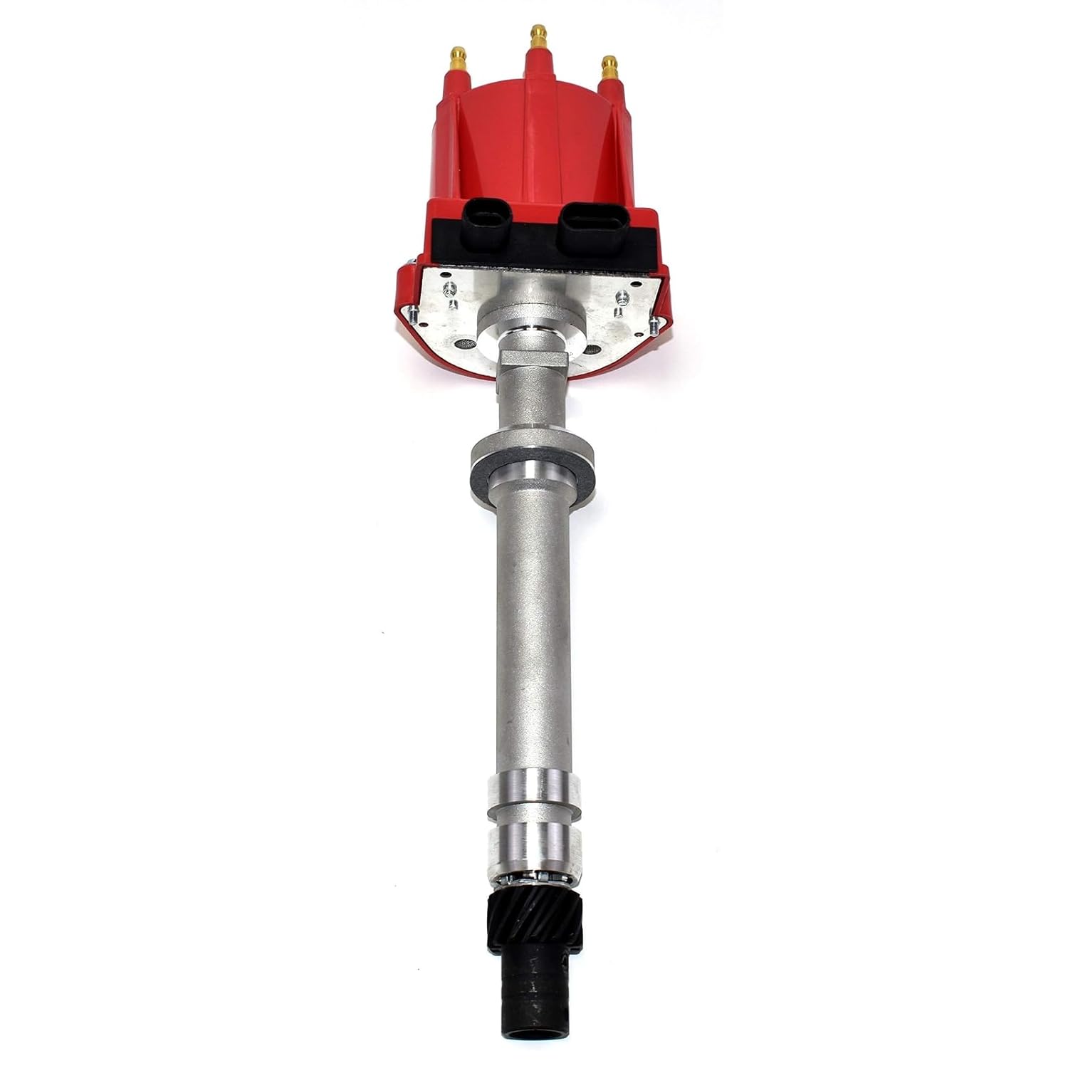 A-Team Performance - 10495798 OEM Distributor HEI651R and Red Spark Plug Wires Set - Compatible with GMC Chevy 4.3L V6 TBI EFI 1985-199 6 CYL Blazer S10 S15 Jimmy Sonoma C K Truck Pontiac Red Cap