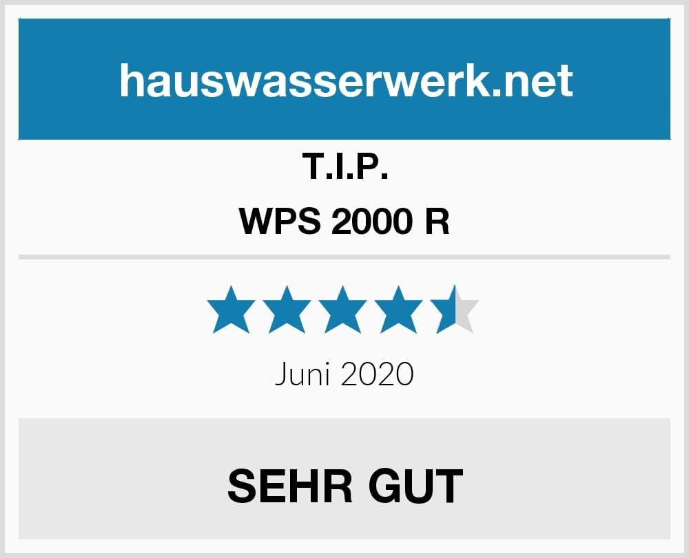 T.I.P. Wasserspielpumpe WPS 2000 R, 2000 l/h, Teichpumpe, Schwarz, einstellbares Teleskoprohr