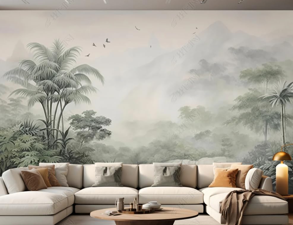 Poster geant mural intissé de 350x256cm pour métamorphoser un salon sans travaux