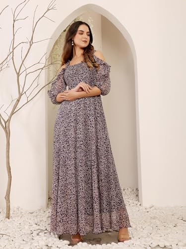 Image of Miss Chase Women's Round Neck Cap Sleeves Lace Knee -Long Skater Dress