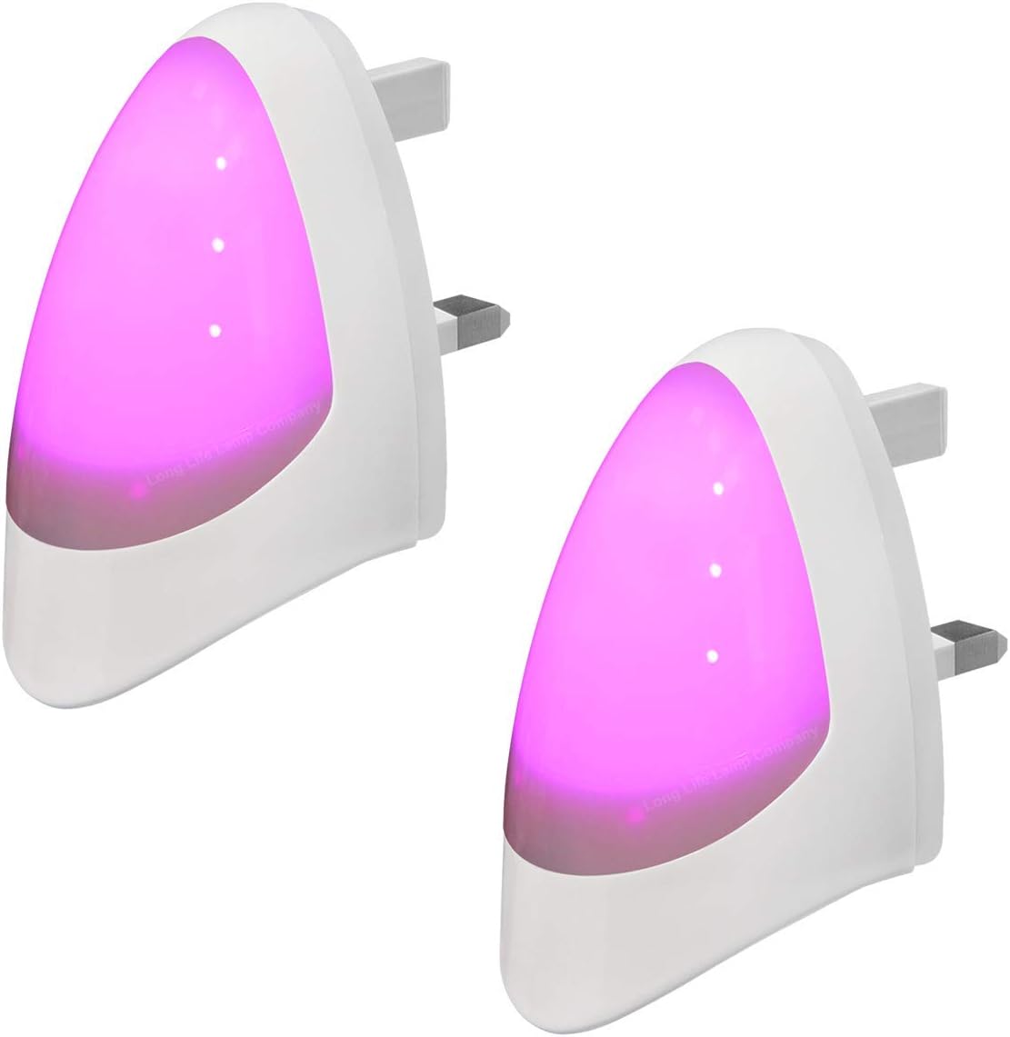 2 Pack Pink Automatic LED Night Light - Plug in & Energy Saving Dusk 2 Dawn LED Night Light Sensitive Night Light