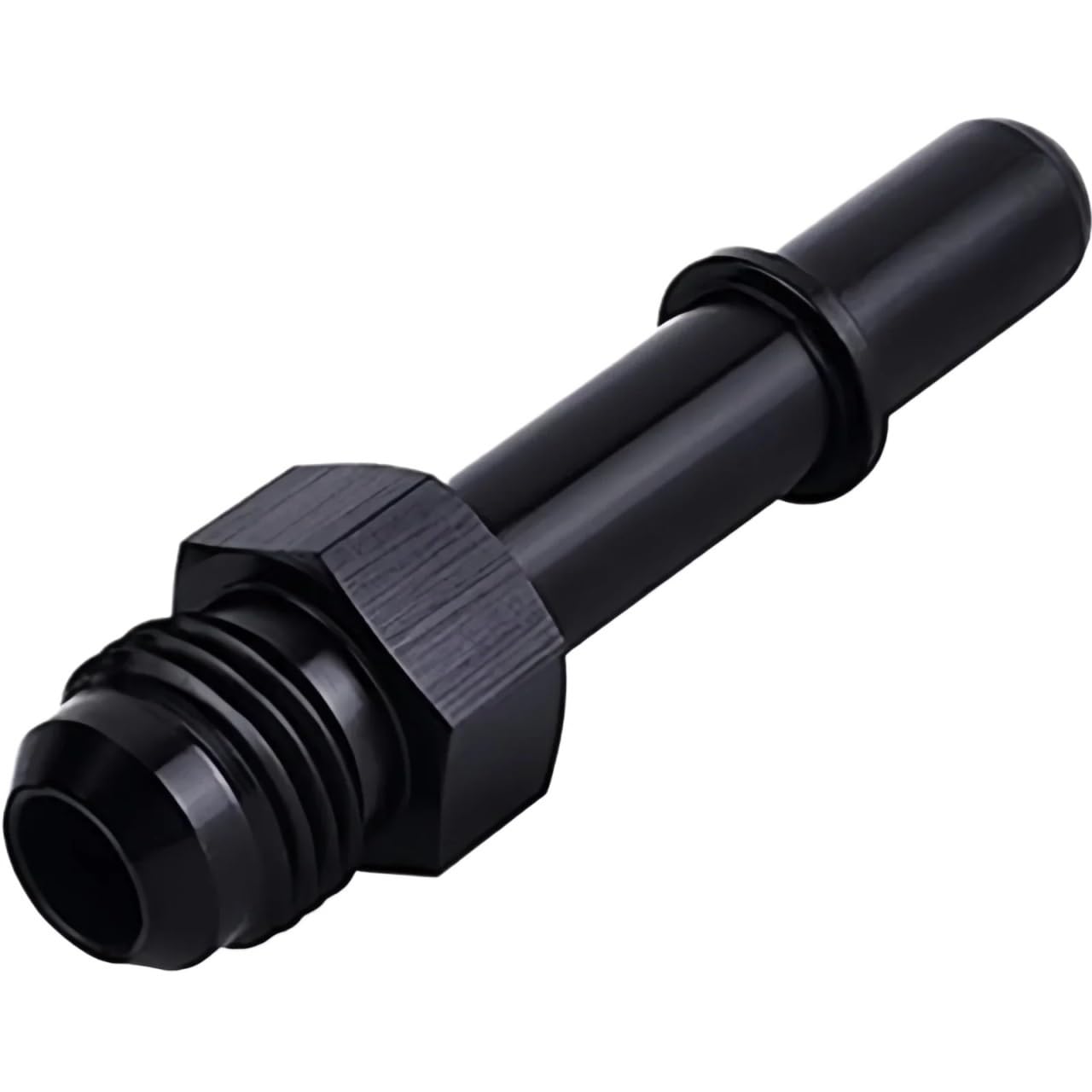 Auto Parts 1Pcs Connect 6AN AN6 Male to 3/8", 5/16" AN8 8AN Disconnect Push On EFI Fitting Fuel Aluminum Black(Yellow)