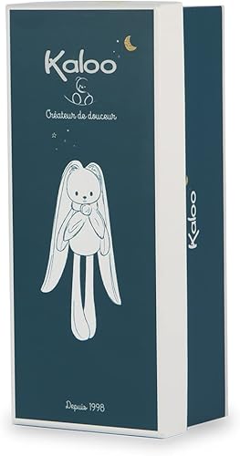 Miniatura 9 de Kaloo Lapinoo My First Friend K969938 - Conejo de pana, lavable a máquina, 10 pulgadas de alto en caja de regalo, color aguamarina a partir de 0 años