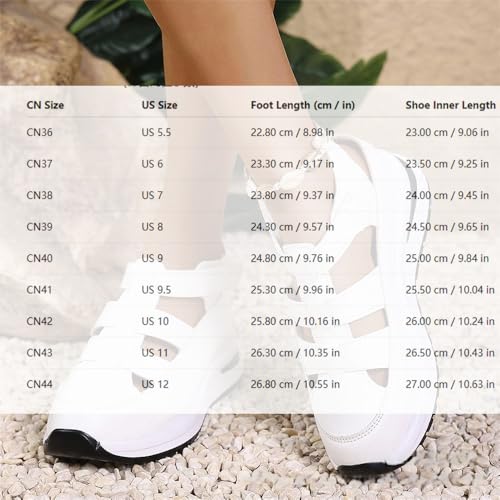Orthopedic Sandals For Women,Women's Hollow Out Breathable Platform Wedge Sandals Sneakers4