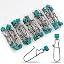 30pcs Green Sinker Slide