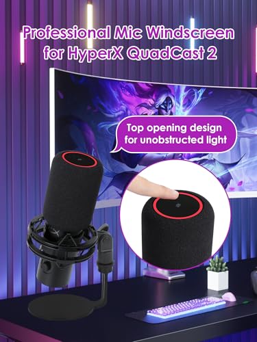 Microphone Cover Foam for QuadCast 2, Microphone Windshield - Image 2