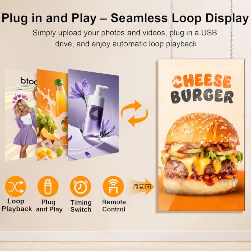 Image of 43inch Digital Signage Display, 4K 2000nits Brightness Advertising Display