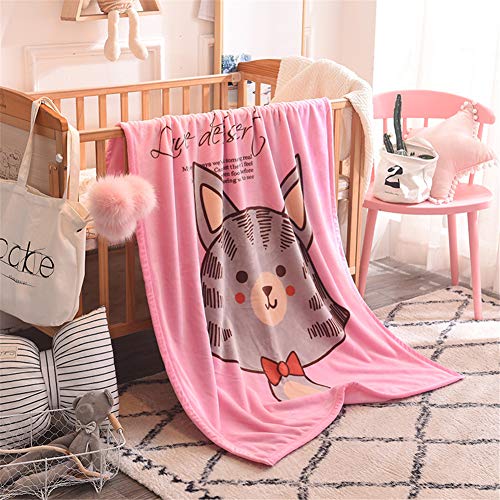Morbuy Leichte Flanell Decke, Kuscheldecke hochwertige Flauschige Gewichtsdecke Feinste Tagesdecke Wohndecke Mikrofaserdecke Couch-Decke Reisedecke (100x140cm,Cat)