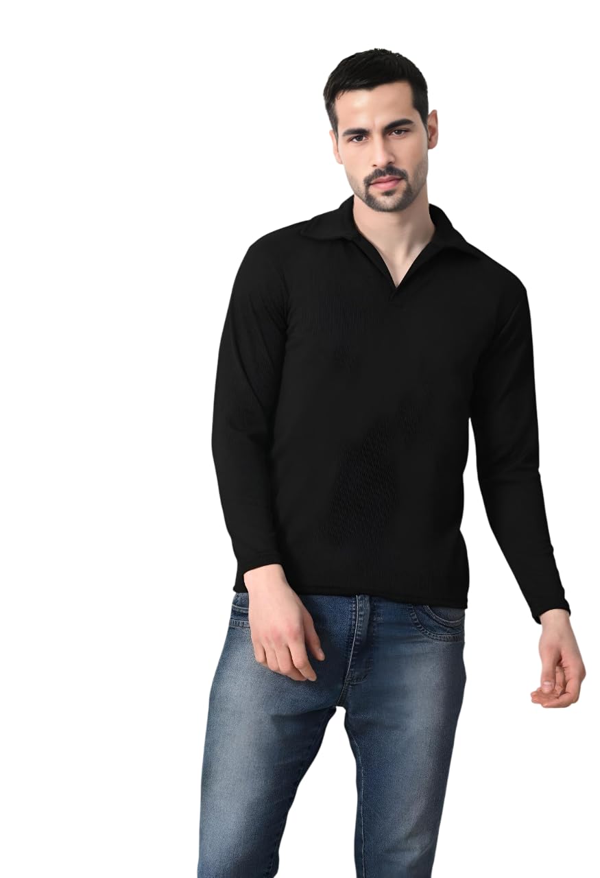 Polo Neck Full Sleeve's Tshirt for Men-image-21