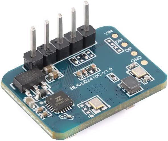 Angolato view of HLK-LD2410C module showing pin headers