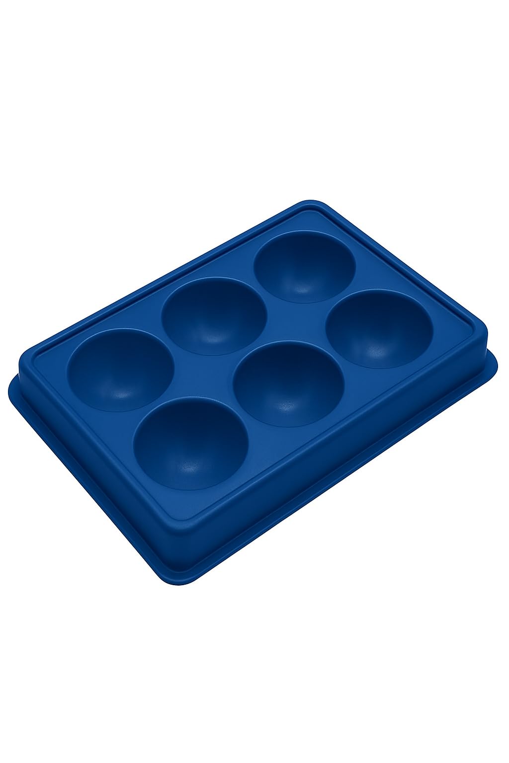 BANIRA 6 Cups Facial Tray for Facial Mask, Professional Heavy Plastic Washable n Stain Proof Plastic Plate, Facial Makeup Cosmetic (blue)