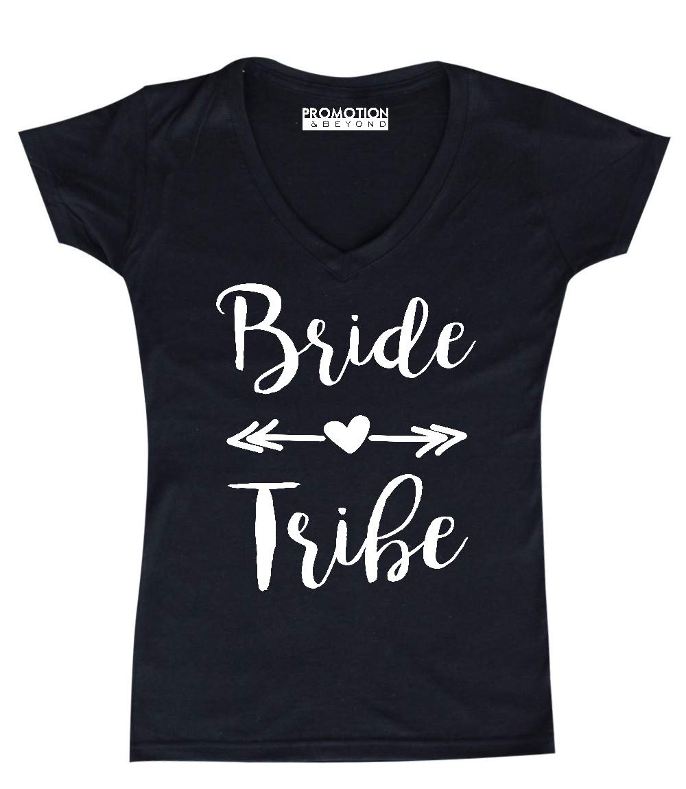Promotion & BeyondBride Tribe (White) Wedding Bridal Party Women's V-Neck