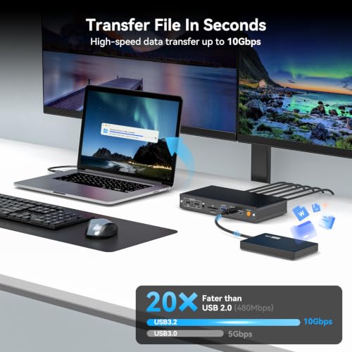 4K professional laptop docking station