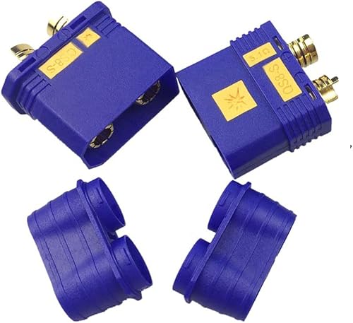 Miniatura 10 de Xiangtat QS8-S - Conector de batería resistente, conector dorado antiestacionamiento, enchufe de alimentación grande para RC Car Plant Protection