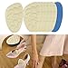 FashionCha 8X Forefoot Cushions for High Heels, Non-Slip Inserts for Ball of Foot Support, Apricot
