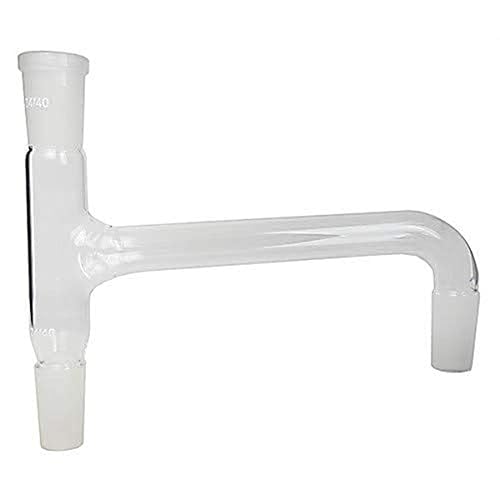 GSC 4009, brazo de destilación de vidrio de borosilicato, junta inferior 24/40, transparente