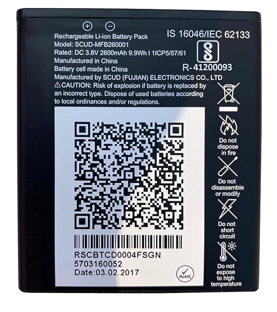 SCUD-MFB260001 Battery for Jiofi3 Jiofi 3 4G Jio WiFi Wireless Router 2600mAh – 3 Months Warranty