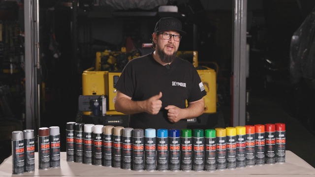 SEYMOUR 620-1427 Industrial MRO High Solids Spray Paint, Safety