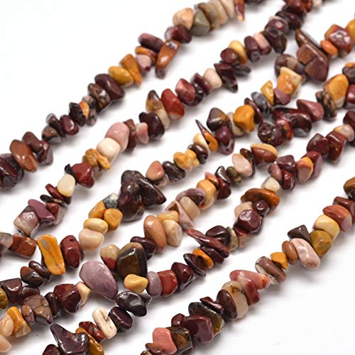 Cheriswelry Mookaite Bead Chips Strand 5~8mm Tumbled Gems Healing Chakra Crystals 31.5 Inches for Jewellery Necklace Gemstone Tree Making