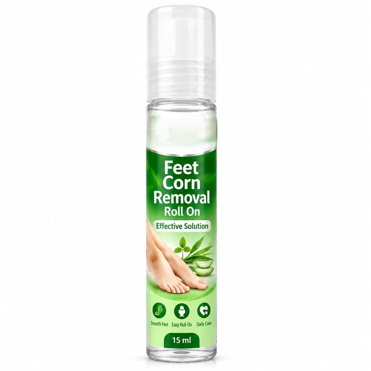Feet Corn Removal Roll On 15ml | Corn & Callus Remover Solution | Softens Hard Skin & Rough Feet | Fast-Acting Foot Care Formula | Easy Roll-On Applicator | Helps Reduce Thick, Dry & Cracked Skin | Daily Foot Care for Men & Women-image-29