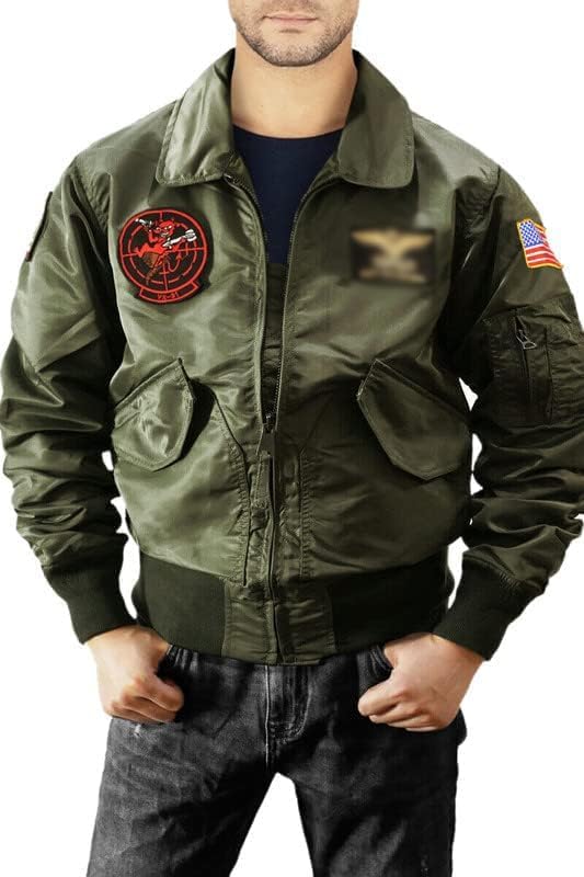 Leather Jacketz MA-1 Flight jacket - G1 Bomber Flight Pilot Green 