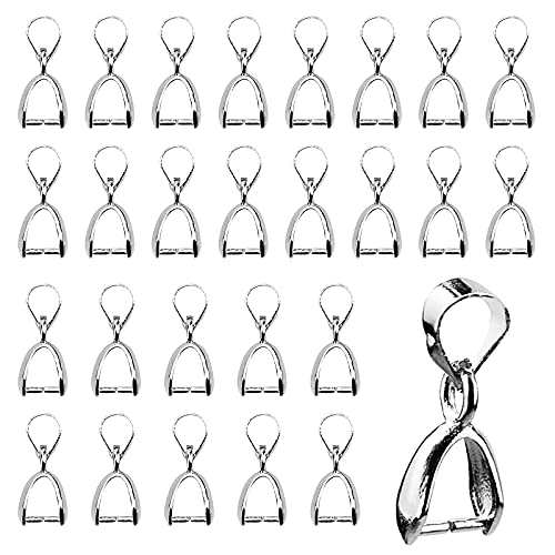 100 Stück Anhänger Verschluss Kneifen Verbinder Pinch Bails Kupfer Verschluss Pinch Anhänger für Schmuckherstellung