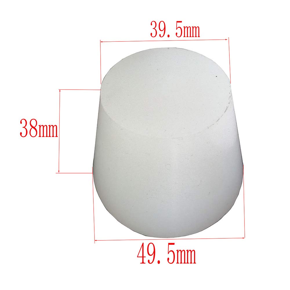 2pcs 3# -11# Silicone Plug Without Hole for Airlock Valve Bubbler Brew Wine Food Grade Silicone Rubber Stopper (10#)
