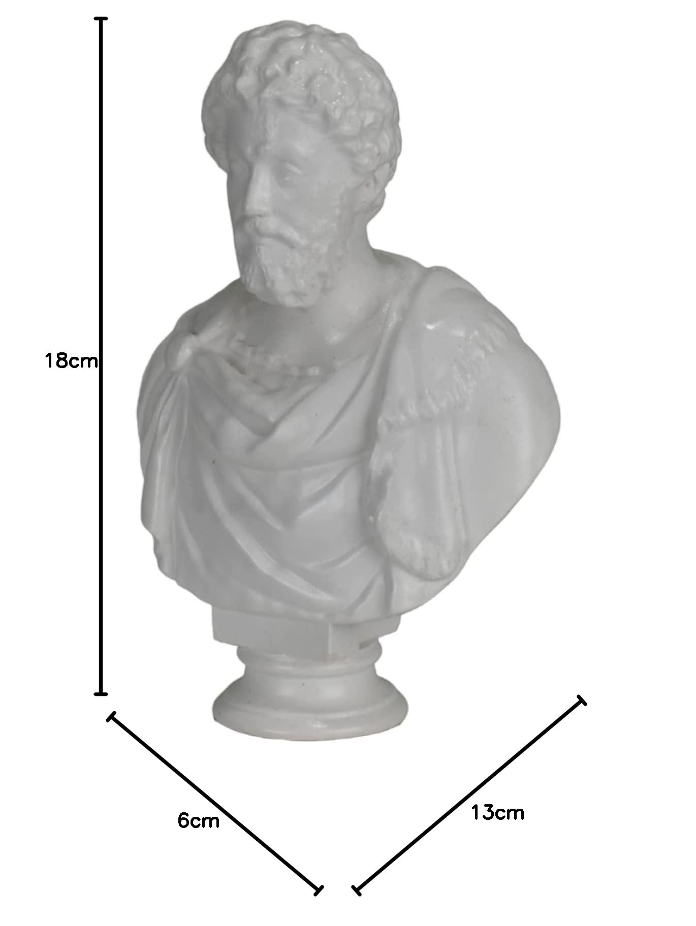 Marcus Aurelius Römischer Kaiser Stoischer Philosoph Büste Kopf Porträt Skulptur