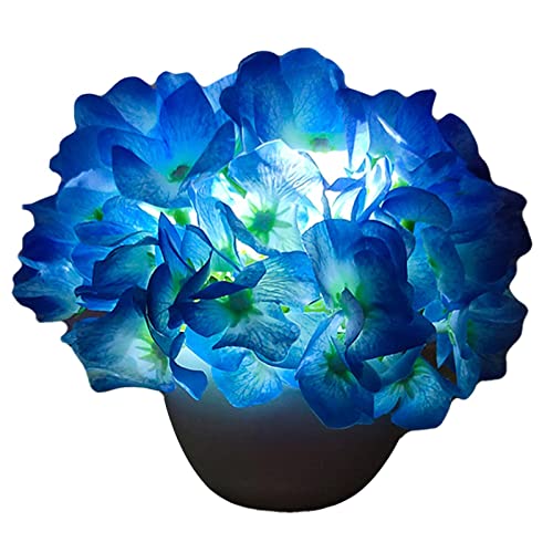 TLM Toys Bonsai-Blumen-Licht | Batteriebetriebene Hortensien-Nachtlichter mit Blumentopf - Helligkeitstisch beleuchteter Bonsai für Heimdekoration, Innendekoration, Hofdekoration - Image 6